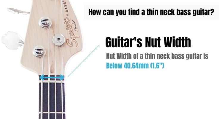 how to find the best thin neck bass guitar for small hands - infographic